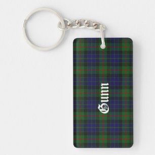 Kundenspezifischer Scottish-Gunntartan-karierte Schlüsselanhänger