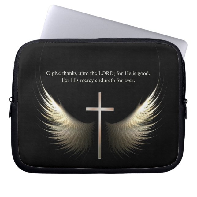 Kundenspezifischer Scripture-christliches Kreuz Laptopschutzhülle (Vorderseite)