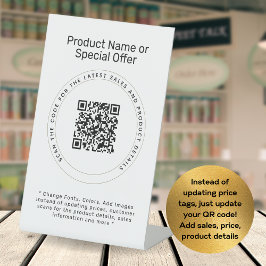 Kundenspezifischer Shelter-Talker-Produkt QR-Code  Sockelschild