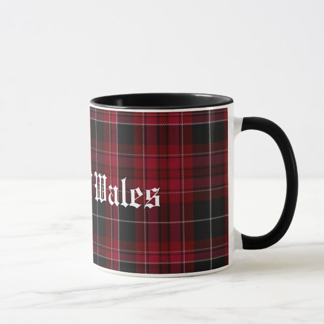 Kundenspezifischer Stolz der Walestartan-karierten Tasse (Rechts)