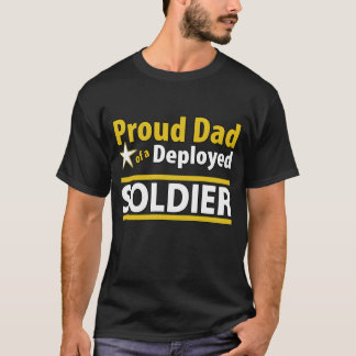 Kundenspezifischer stolzer Vater eines entfalteten T-Shirt