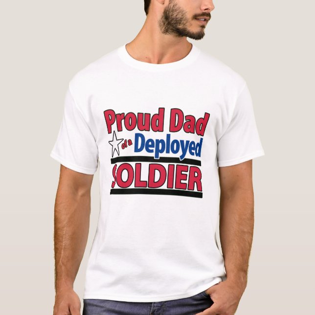 Kundenspezifischer stolzer Vater eines entfalteten T-Shirt (Vorderseite)