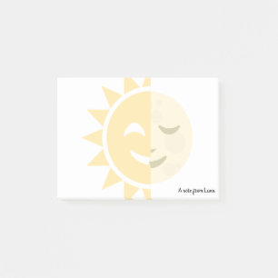 Kundenspezifischer Sun und Mond Post-it Klebezettel