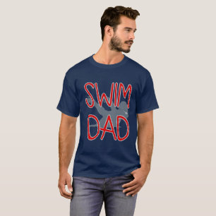 Kundenspezifischer Swim-Vater-Entwurf T-Shirt
