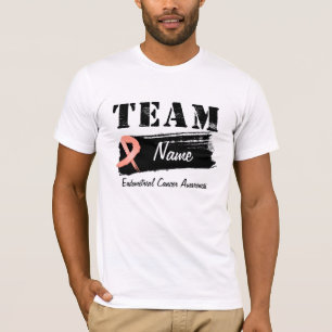 Kundenspezifischer Team-Name - Endometrial Krebs T-Shirt