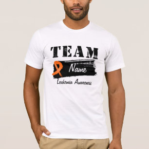 Kundenspezifischer Team-Name - Leukämie T-Shirt