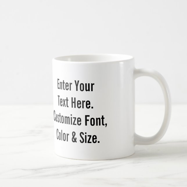 Kundenspezifischer Text Kaffeetasse (Rechts)