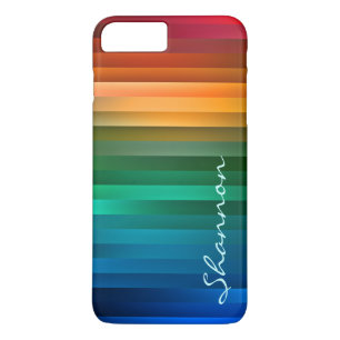 Kundenspezifischer Text-Regenbogen-Streifen iPhone Case-Mate iPhone Hülle