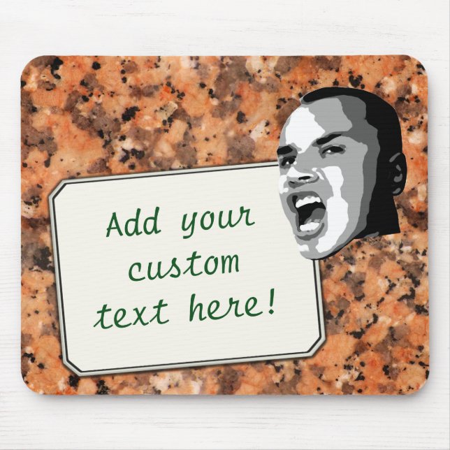 Kundenspezifischer Text-Ruf auf gepunkteter Mousepad (Vorne)