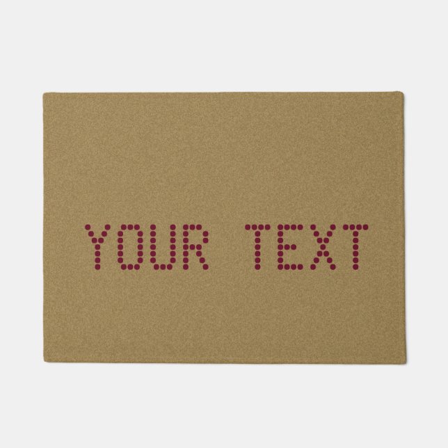 Kundenspezifischer Text und Farbe Fußmatte (Vorderseite)