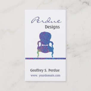 Kundenspezifischer viktorianischer Damast-Stuhl Visitenkarte