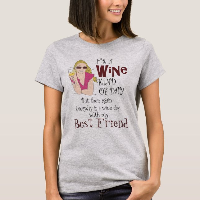 Kundenspezifischer Wein-themenorientierte Kleidung T-Shirt (Vorderseite)