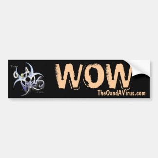 kundenspezifischer wow Aufkleber TheOandAVirus.com Autoaufkleber