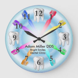 Kundenspezifischer Zahnarzt-Uhr-Regenbogen Große Wanduhr
