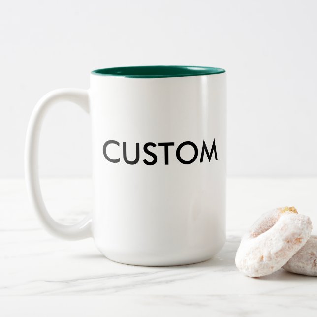Kundenspezifischer Zwei-Ton großes Tasse 15oz (Mit Donut)