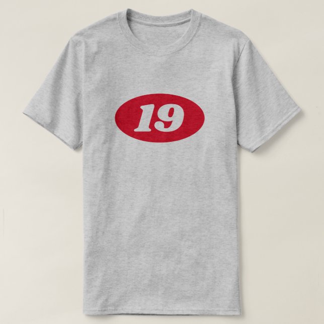 Kundenspezifisches Alter 19. T-Shirt (Design vorne)