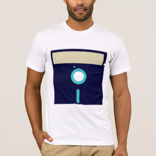 Kundenspezifisches Aufkleberdisketten-Shirt T-Shirt