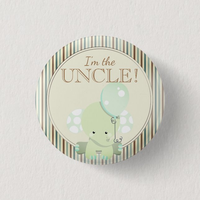 Kundenspezifisches Baby-Duschen-Party bin ich DER Button (Vorderseite)