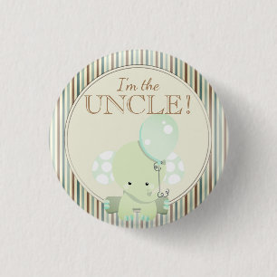 Kundenspezifisches Baby-Duschen-Party bin ich DER Button