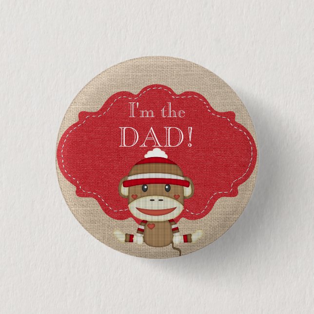 Kundenspezifisches Baby-Duschen-Party bin ich der Button (Vorderseite)