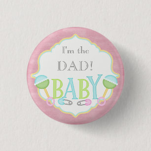 Kundenspezifisches Baby-Duschen-Party bin ich der Button