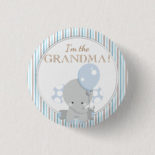 Kundenspezifisches Baby-Duschen-Party bin ich DER Button