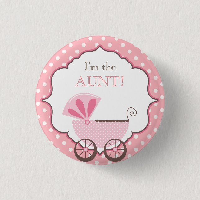 Kundenspezifisches Baby-Duschen-Party bin ich die Button (Vorderseite)