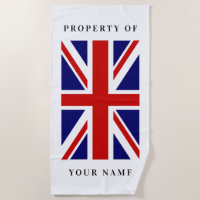 Kundenspezifisches Badetuch der britischen