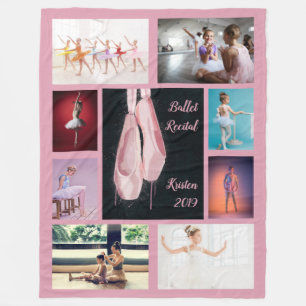 Kundenspezifisches Ballett-Schuh-Foto Fleecedecke