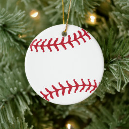 Kundenspezifisches Baseball-Geschenk für Sportteam Keramik Ornament