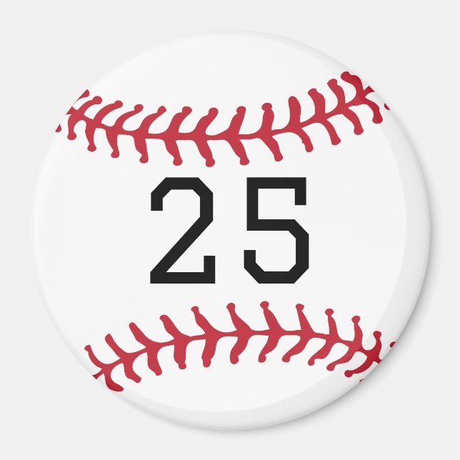 Kundenspezifisches Baseball-Geschenk für Sportteam Magnet (Vorne)