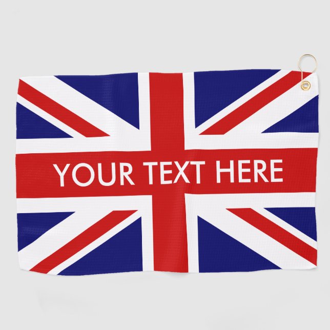 Kundenspezifisches britisches golfhandtuch (Horizontal)
