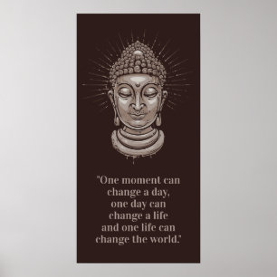 Kundenspezifisches Buddha-Zitatplakat Poster