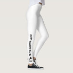 Kundenspezifisches Cheerleading Leggings<br><div class="desc">Fantastische kundenspezifische Leggings für Sie oder Ihren gesamten Beifall-Verein/Team. Ihr Teamname läuft herauf die Beine und Ihr Monogramm, Name oder Zahl wird gerade über den Knöchel und unter ein Megaphon in Position gebracht. Sie können die Textfarbe ändern, um Ihre Teamuniform/-farben zusammenzubringen - klicken Sie einfach an "besonders anfertigen sie", hervorheben...</div>