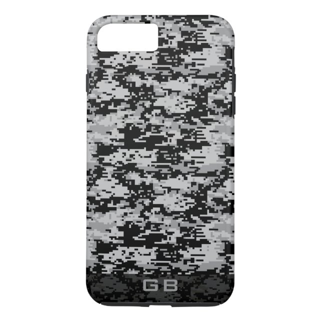 Kundenspezifisches Didgital Camouflage-Monogramm Case-Mate iPhone Hülle (Rückseite)