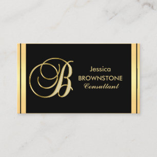 Kundenspezifisches elegantes mit Monogramm Visitenkarte