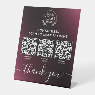 Kundenspezifisches Endkundenwerbung mit Multi-QR-C Sockelschild