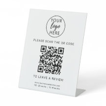 Kundenspezifisches Firmenlogo und QR-Code-Pedestze