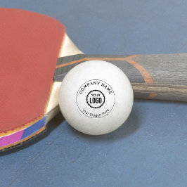 Kundenspezifisches Firmenlogo und Slogan mit Werbe Tischtennisball