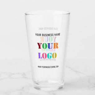 Kundenspezifisches Firmenlogo und Text-Werbeglas Glas