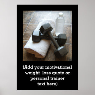 Kundenspezifisches Fitness-Zitat-persönliche Poster