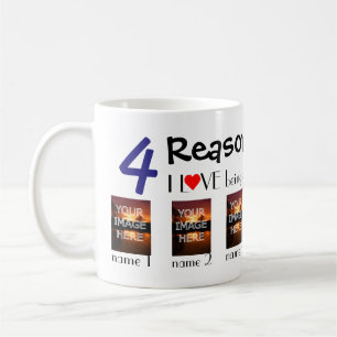 Kundenspezifisches Foto folgert i-Liebe, die ein Kaffeetasse