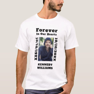 Kundenspezifisches Foto für immer in unserem Heart T-Shirt