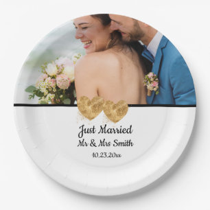 kundenspezifisches Foto-Hochzeitpapier Pappteller