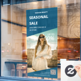 kundenspezifisches Foto in Store Ads Business Prom Fensteraufkleber