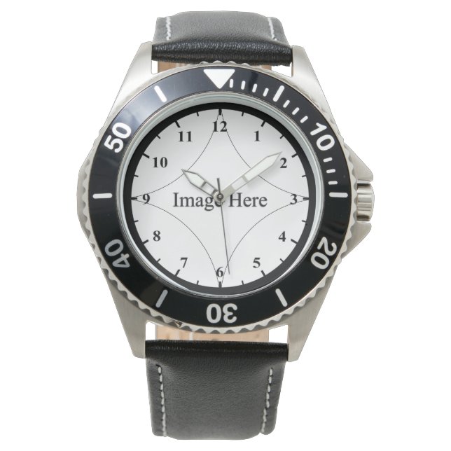 Kundenspezifisches Foto, Männerüberwachung aus ros Armbanduhr (Vorderseite)