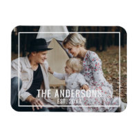 Kundenspezifisches Foto mit Familienname und fests
