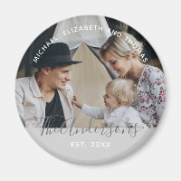 Kundenspezifisches Foto mit Familienname und fests