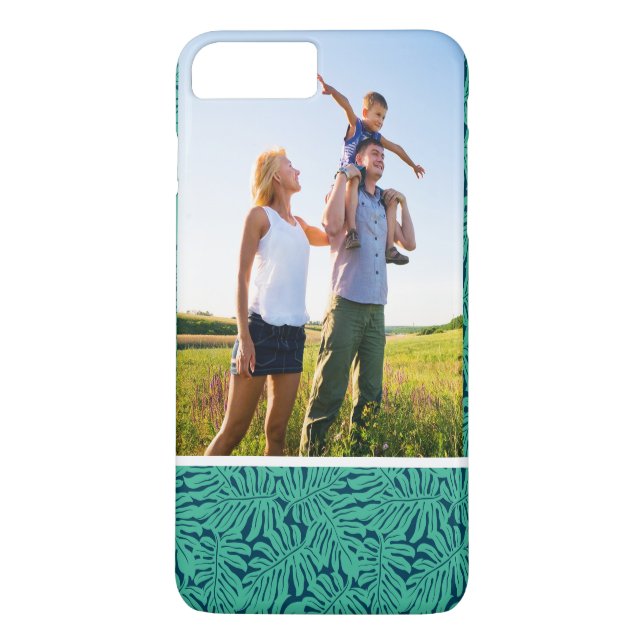 Kundenspezifisches Foto Monstera tropisches Case-Mate iPhone Hülle (Rückseite)