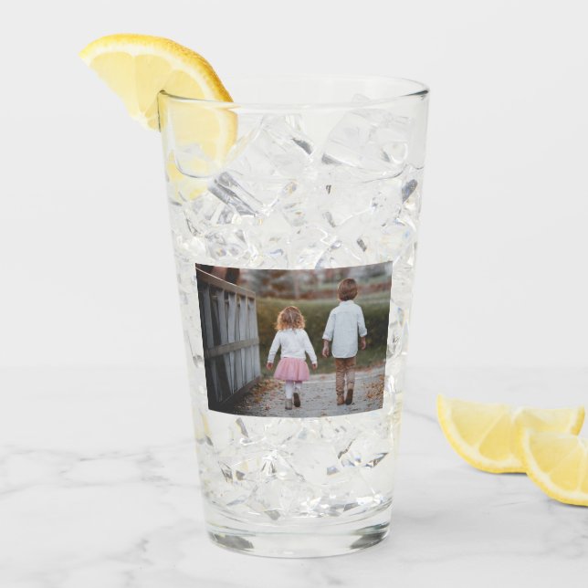 Kundenspezifisches Foto-trinkendes Glas (Vorderseite Ice)